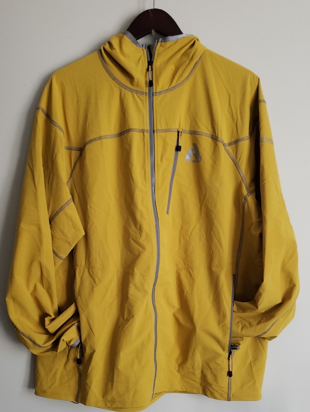 Eddie Bauer First Ascent Men's Yellow Hooded Jacket